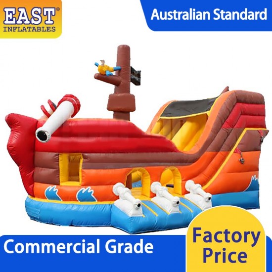 Pirate Ship Inflatable Slide