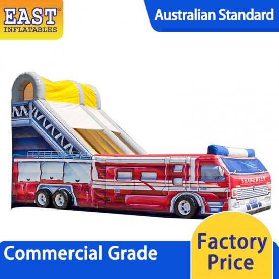 Fire Truck Inflatable Slide