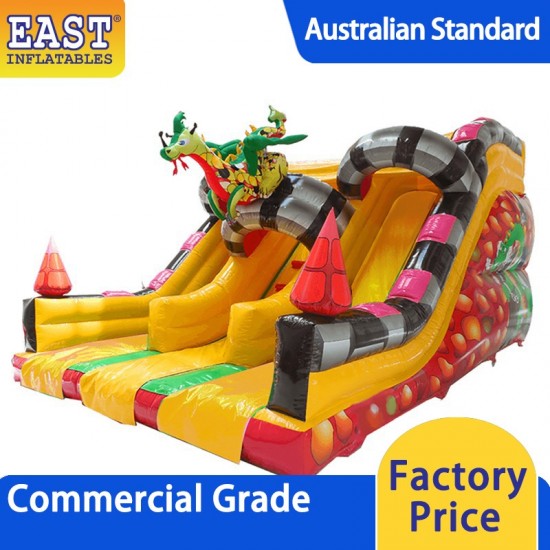 Inflatable Dragon Double Slide