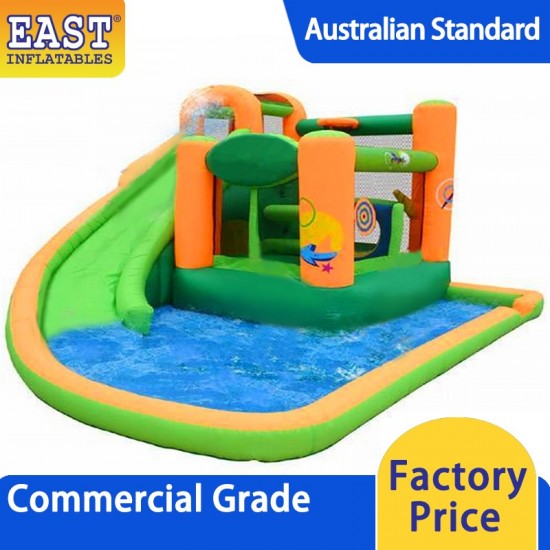 Splash And Slide Inflatable Water Slide