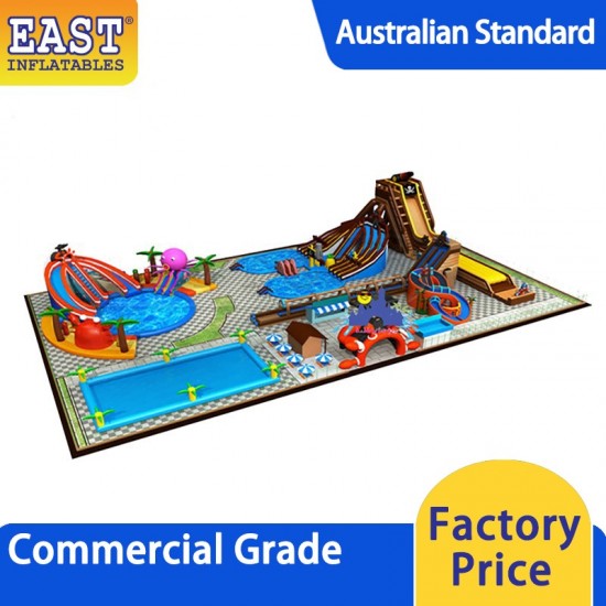 Great Inflatable Water Park Land Amusement Park