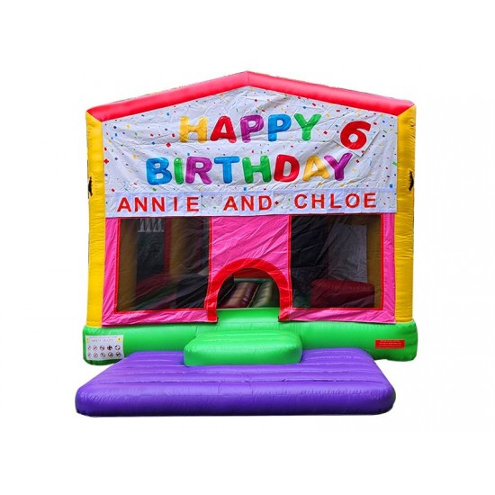 Inflatable Happy Birthday Castle