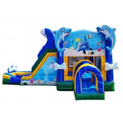 Dolphin Bounce House With Slide Dolphin Bounce House With Slide