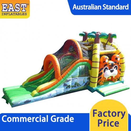 Jungle Bouncy Castle With Slide