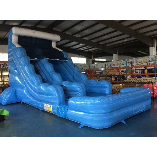 Big Blue Inflatable Water Slide Big Blue Inflatable Water Slide