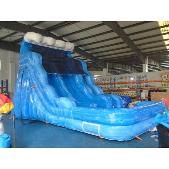 Blue Wave Dual Water Slide