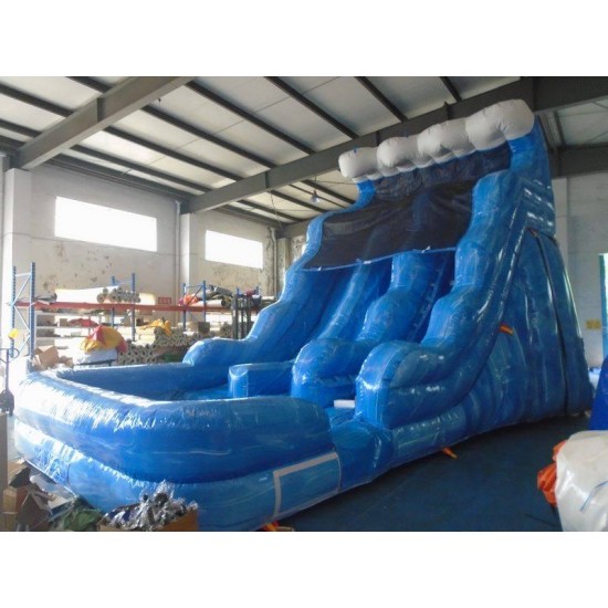 Blue Wave Dual Water Slide